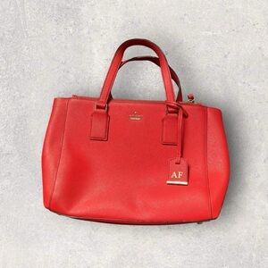 Kate Spade Cameron Street Jensen small handbag tote work bag red satchel